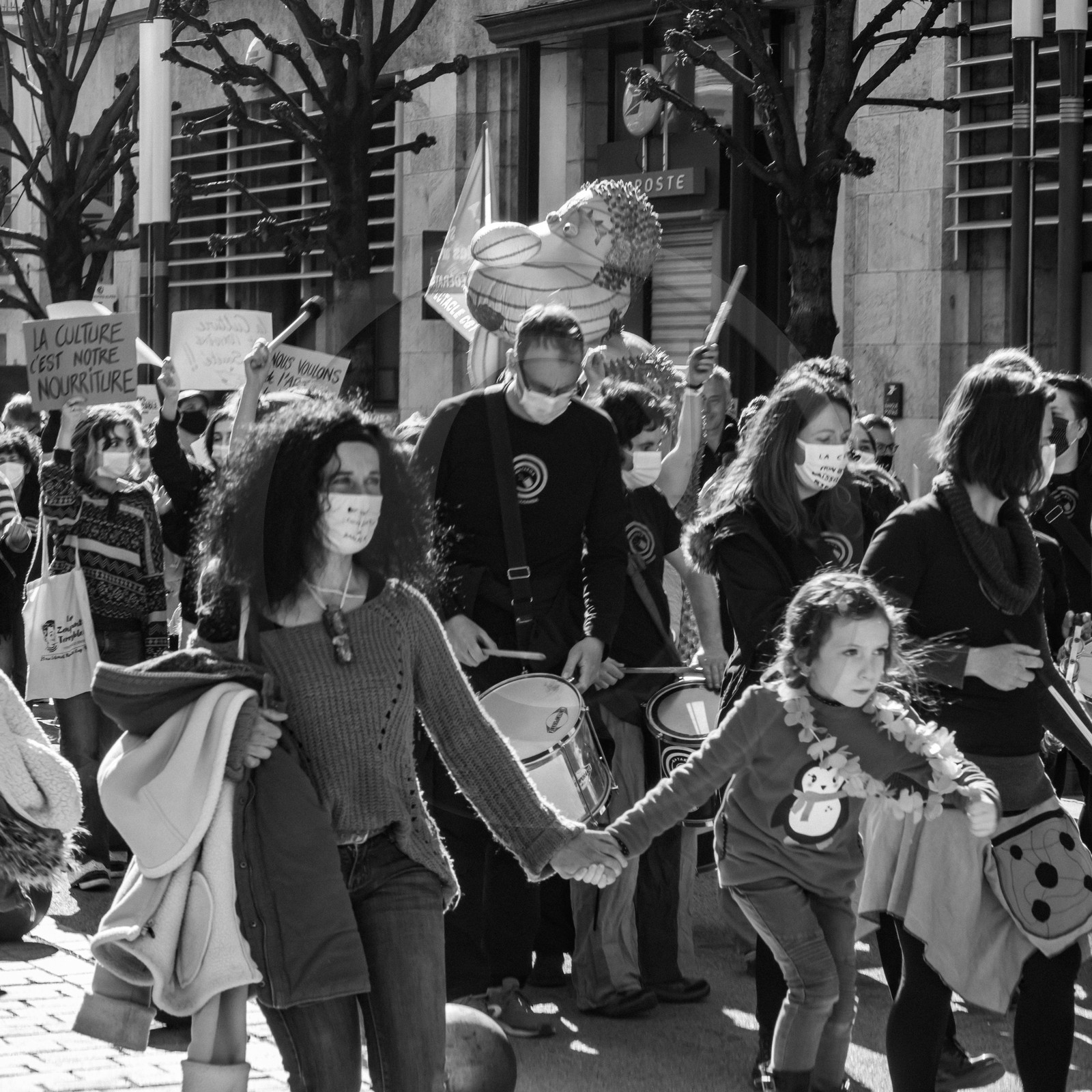 21 mars 2021 - Gap - Mobilisation pour la réouverture des lieux culturels