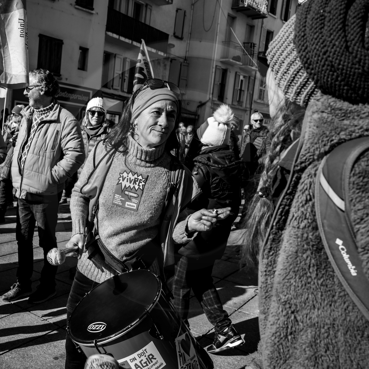 31 janvier 2023 : Manifestation contre la réforme des retraites. Plus de 4000 personnes dans les rues de Gap (Hautes-Alpes).