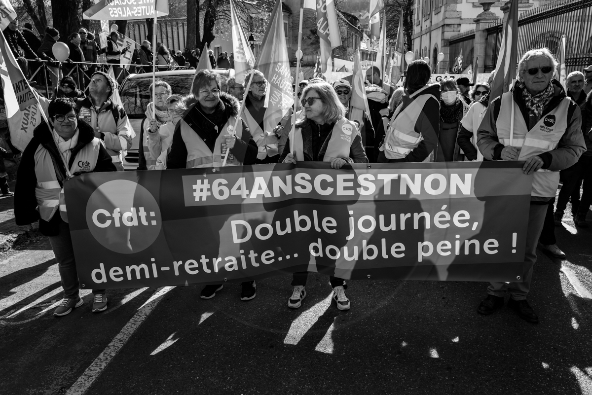 7 mars 2023 : Manifestation contre la réforme des retraites à Gap