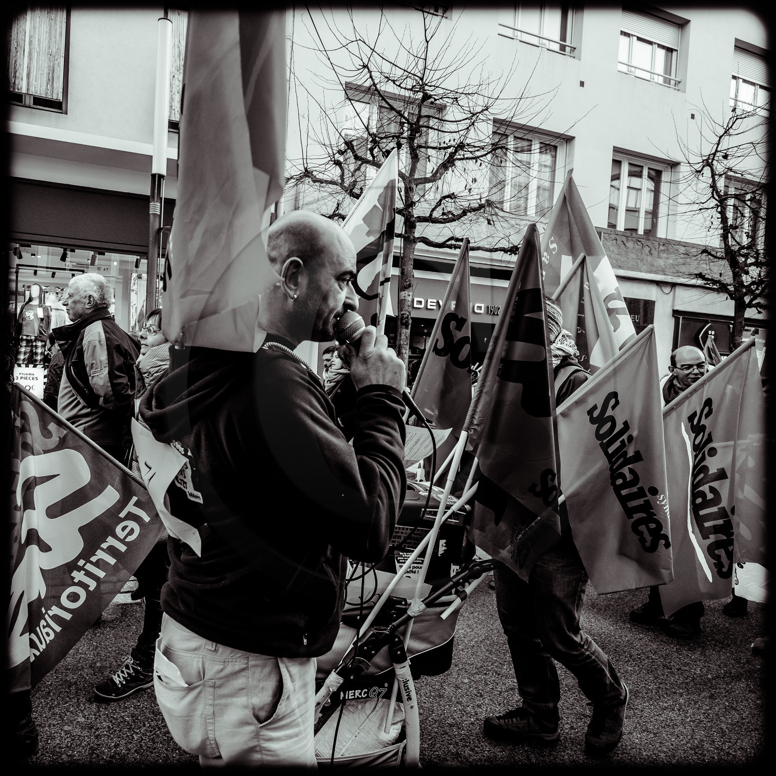 Manifestation à Gap le 12 décembre 2019.