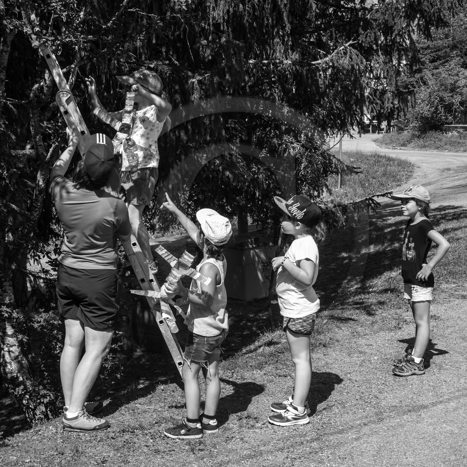 Avec l'école de Saint-Bonnet