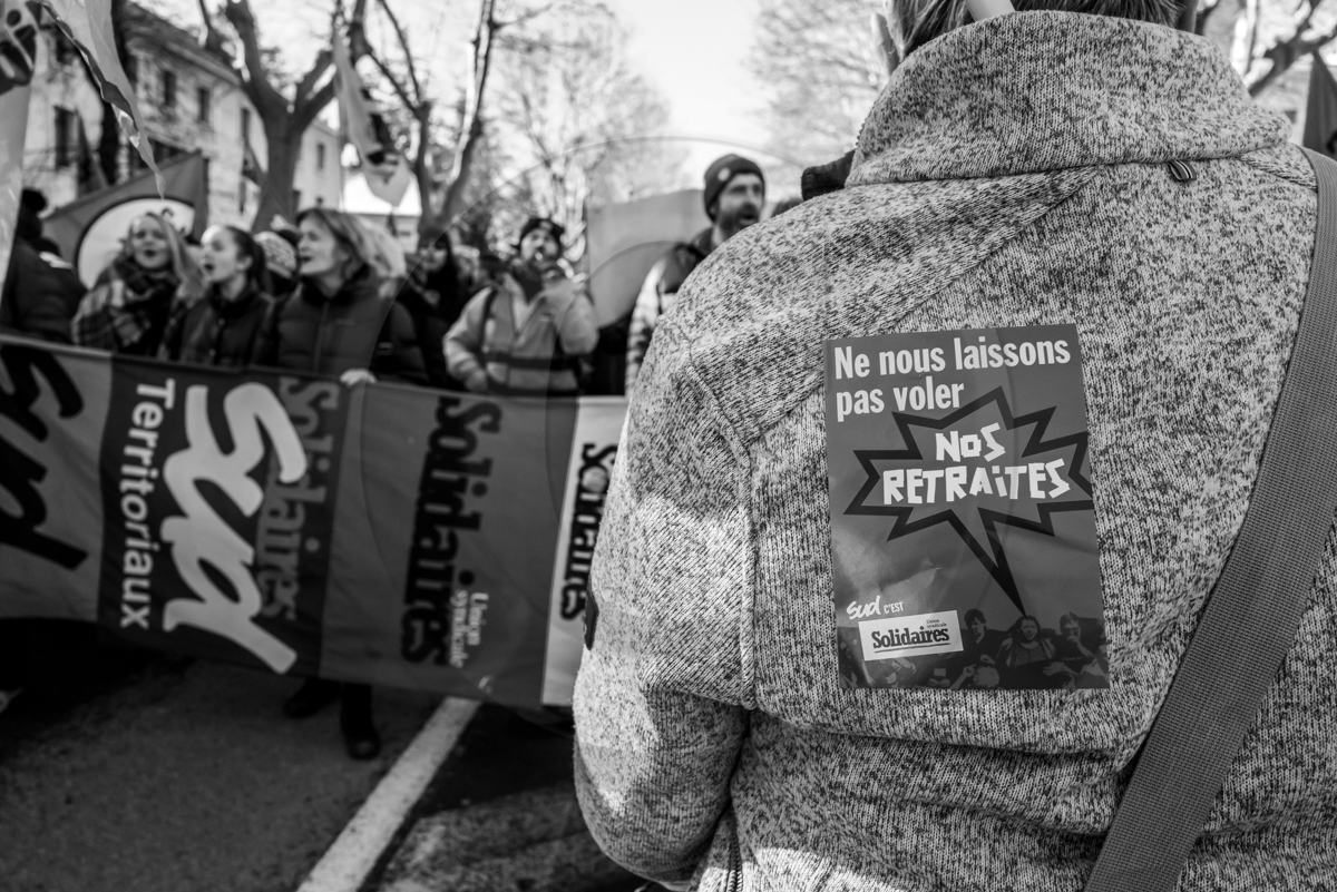 19 janvier 2023 : Manifestation pour le défense des retraites à Gap