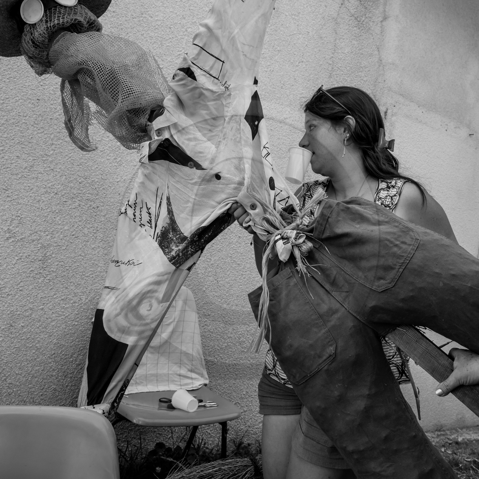 21 juin 2017 - Installation des épouvantails