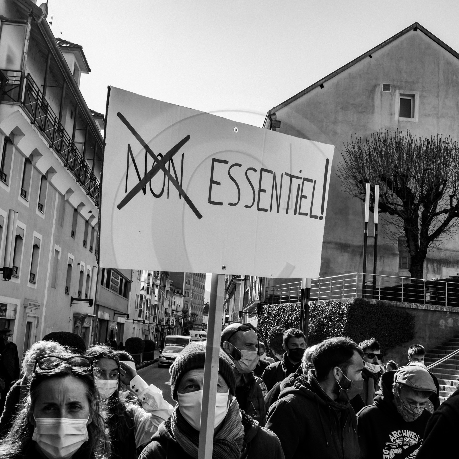 21 mars 2021 - Gap - Mobilisation pour la réouverture des lieux culturels