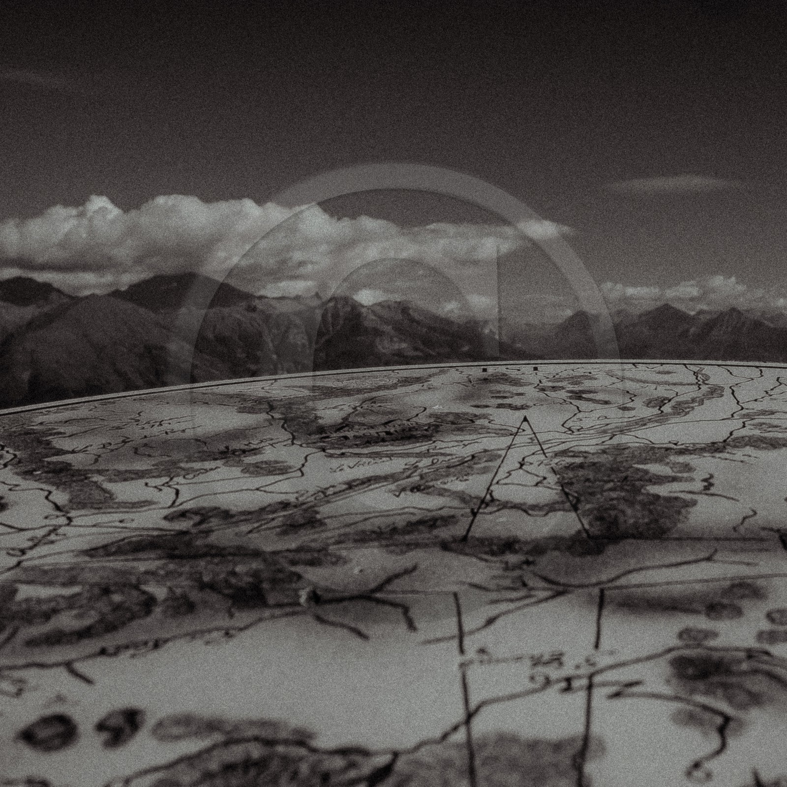Table d'orientation au Col du Noyer