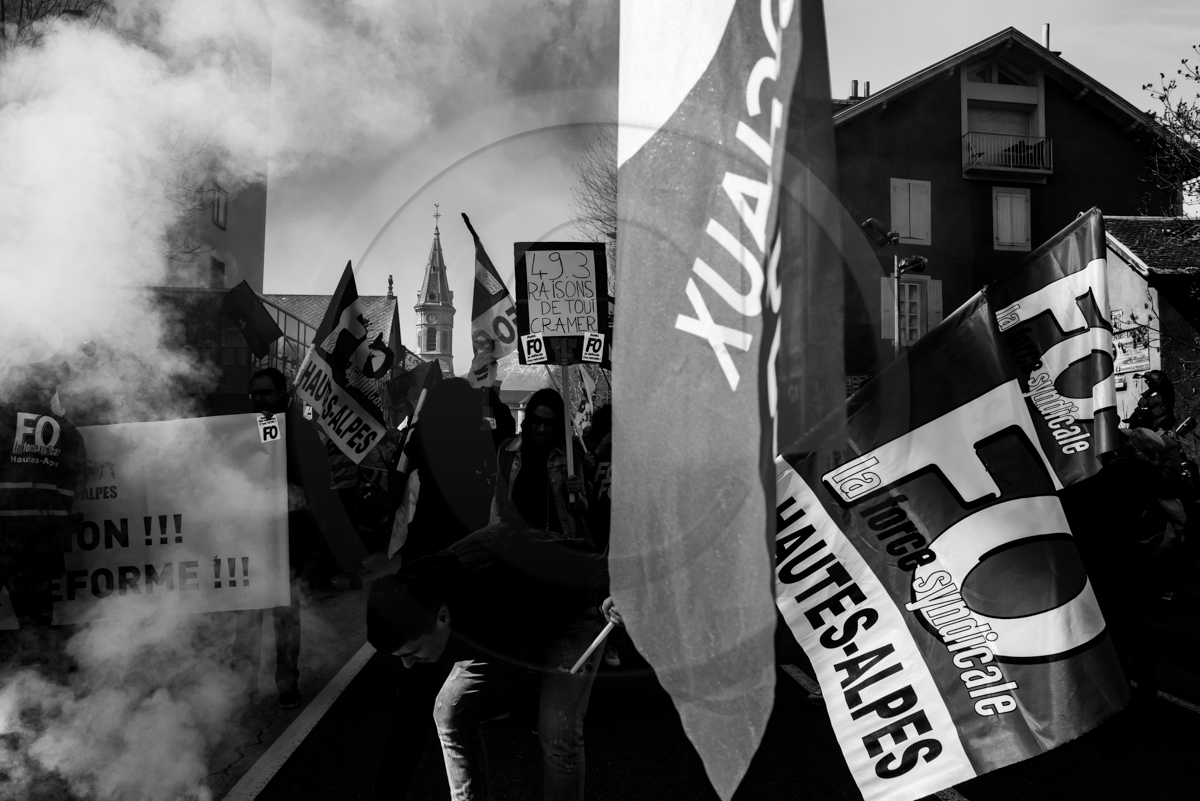 28 mars 2023 : Manifestation contre la réforme des retraites à Gap