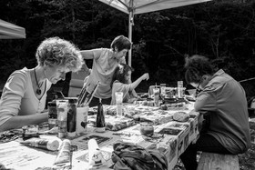 14 aout 2024 : Les ateliers créatifs proposés par l'Ouort au festival  l'Echo des Mots à Saint-Jean-Saint-Nicolas