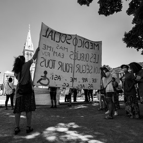 15 juin 2021 à Gap (Hautes-Alpes) : Manifestation des soignants oubliés du Ségur de la santé.