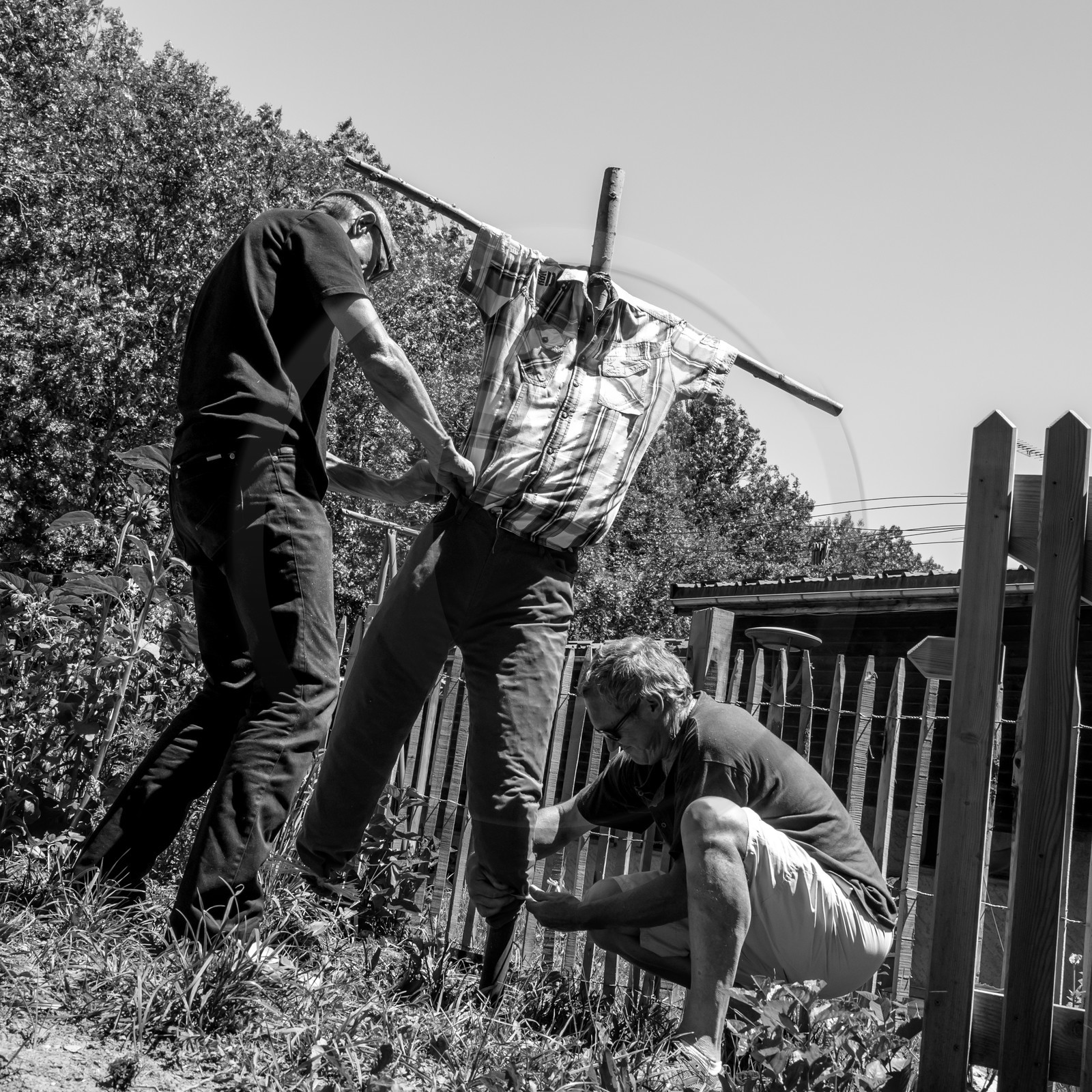 05 juillet 2017 - Installation épouvantails