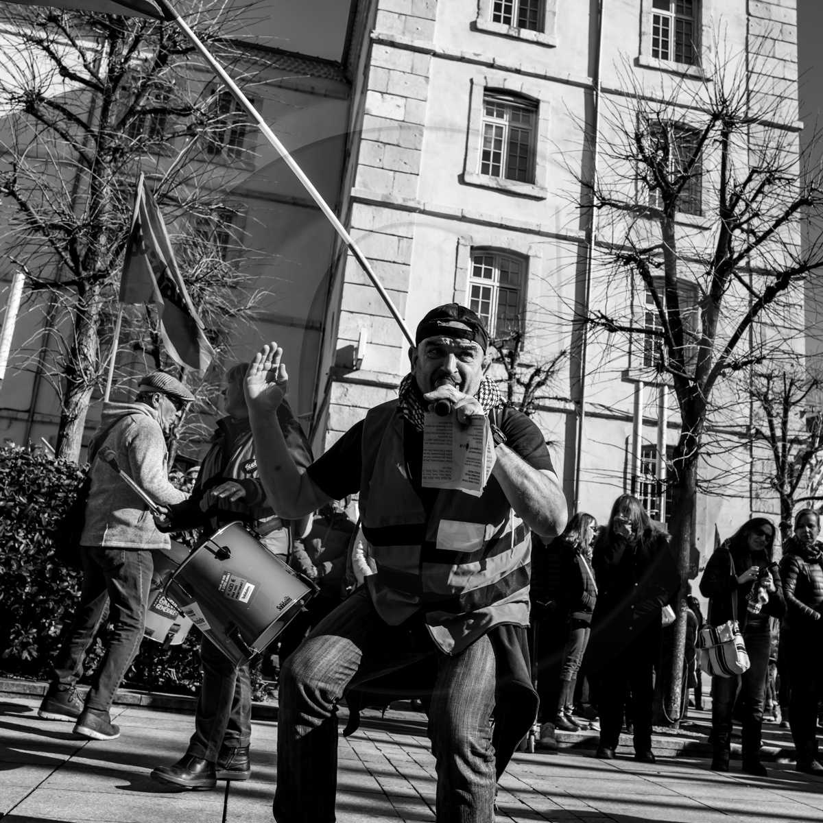 31 janvier 2023 : Manifestation contre la réforme des retraites. Plus de 4000 personnes dans les rues de Gap (Hautes-Alpes).