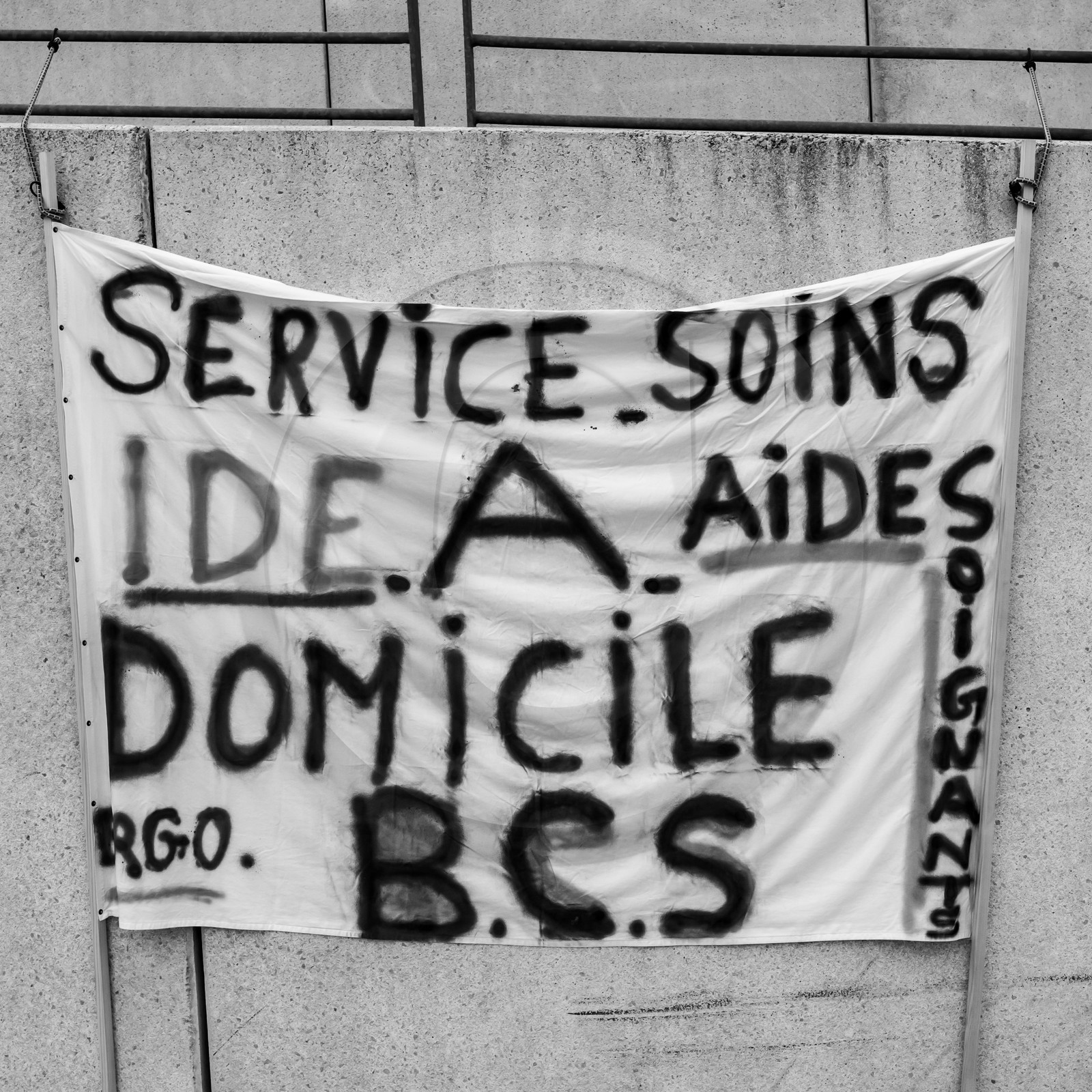 04 février 2021 à Gap (Hautes-Alpes) : Manifestation des soignants oubliés du Ségur de la santé.