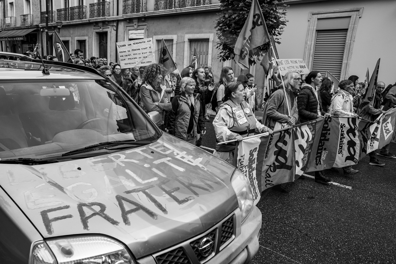 15 juin 2024 - Gap (Hautes-Alpes)- Manifestation contre l'extrême droite