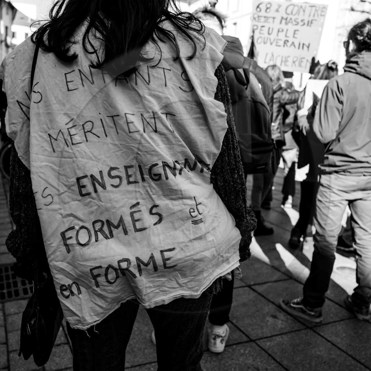 31 janvier 2023 : Manifestation contre la réforme des retraites. Plus de 4000 personnes dans les rues de Gap (Hautes-Alpes).