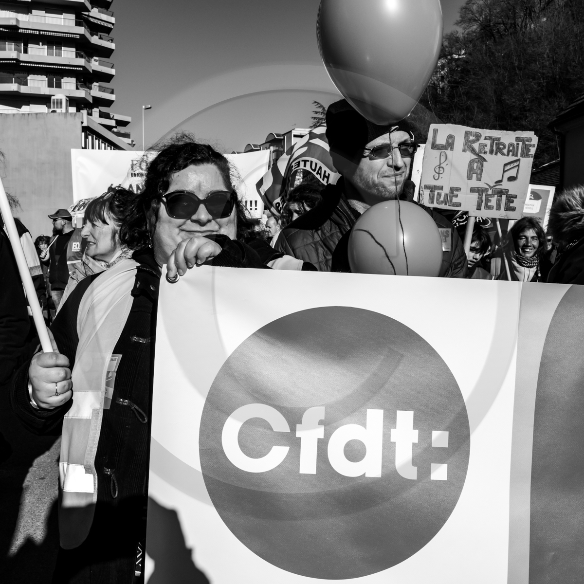 11 février 2023 : Manifestation contre la réforme des retraites à Gap (Hautes-Alpes)