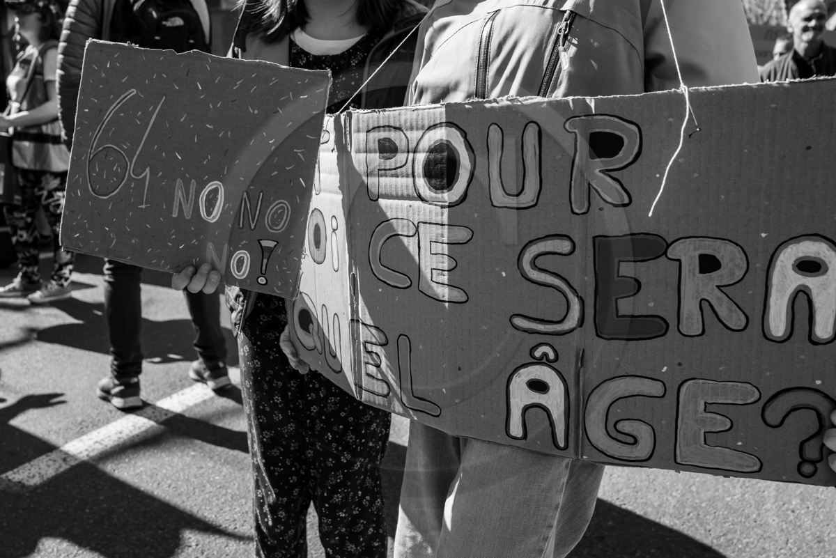 7 mars 2023 : Manifestation contre la réforme des retraites à Gap