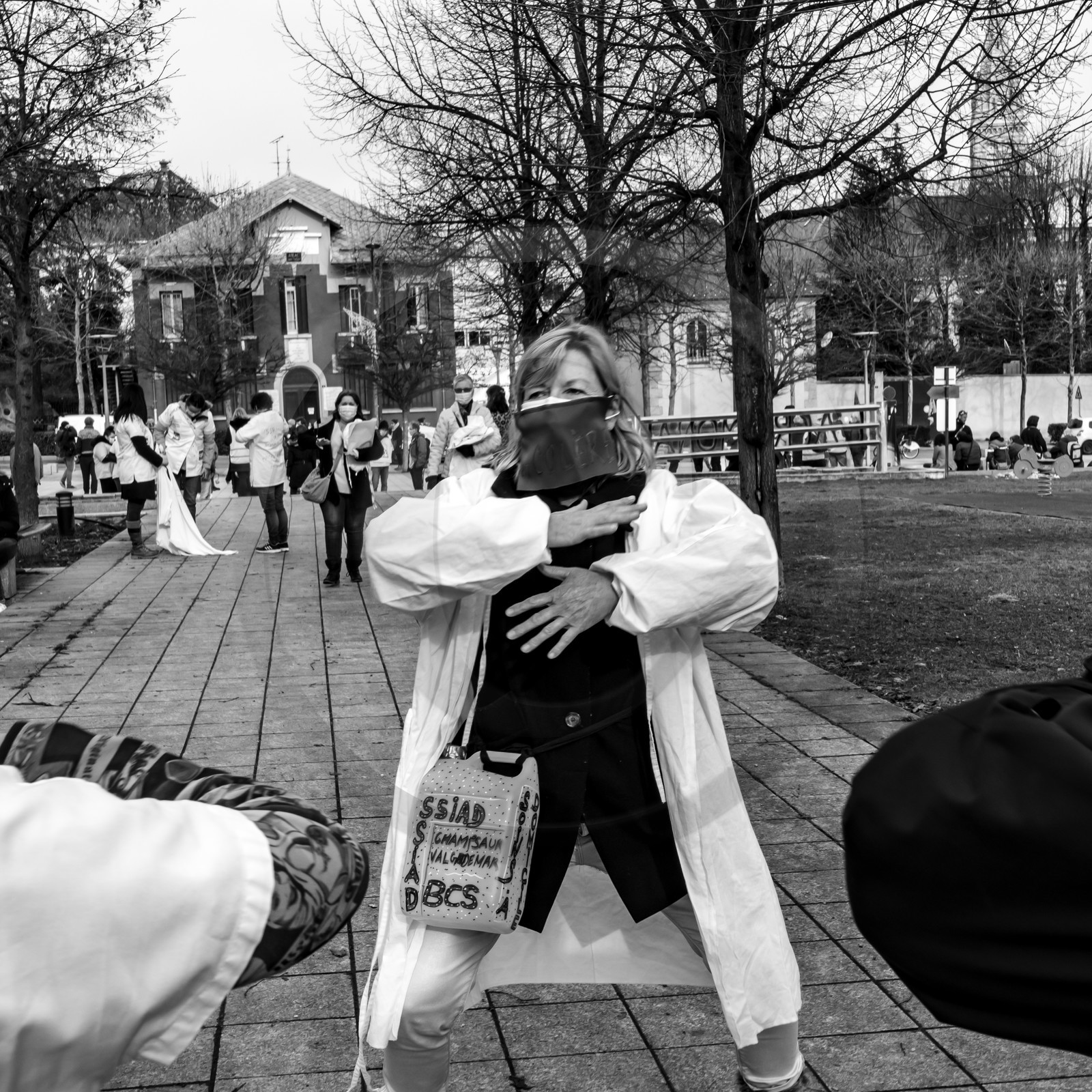 04 février 2021 à Gap (Hautes-Alpes) : Manifestation des soignants oubliés du Ségur de la santé.