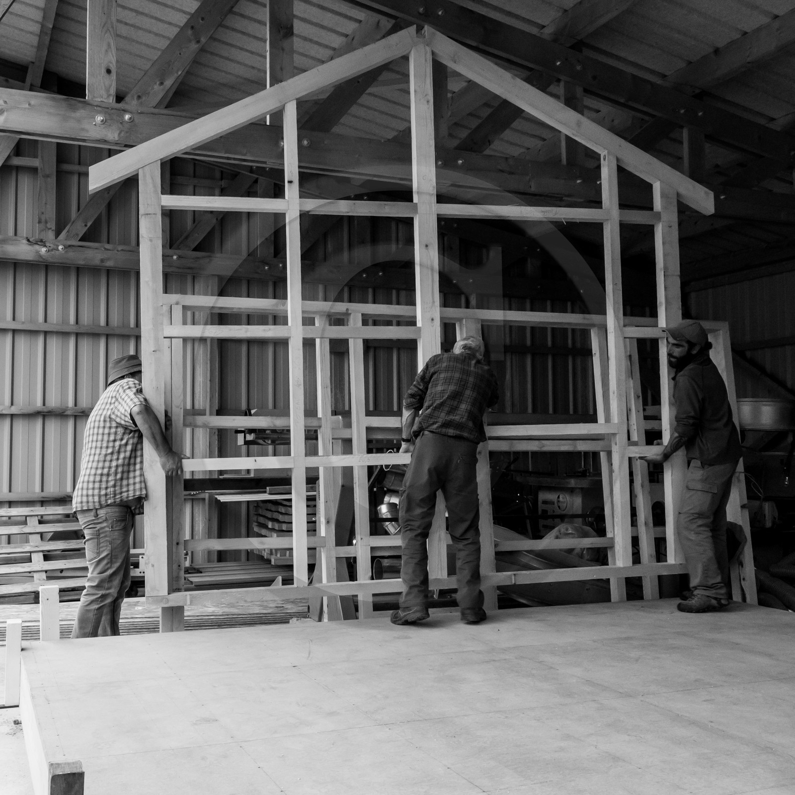 Construction d'une cabane