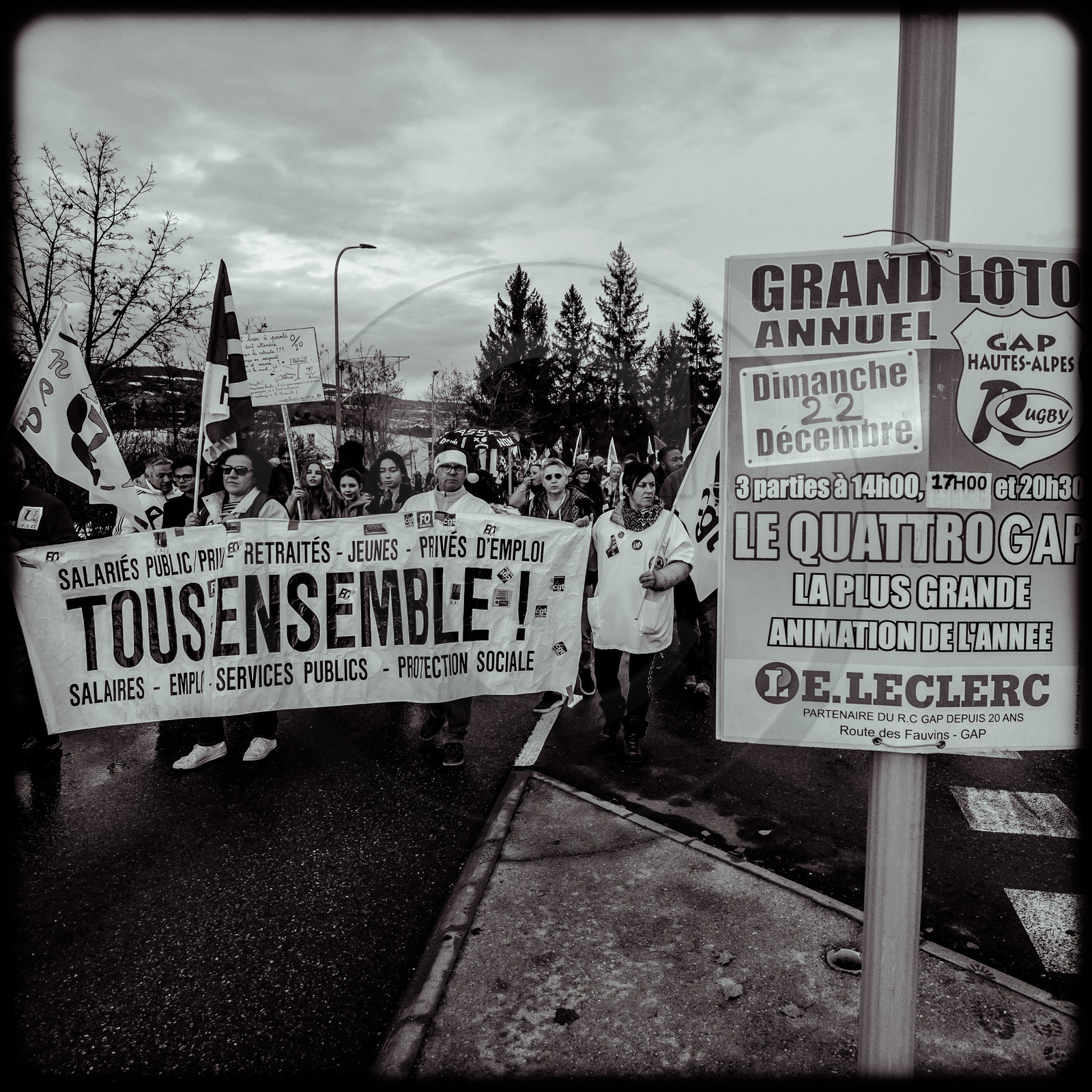 Manifestation à Gap le 17 décembre 2019