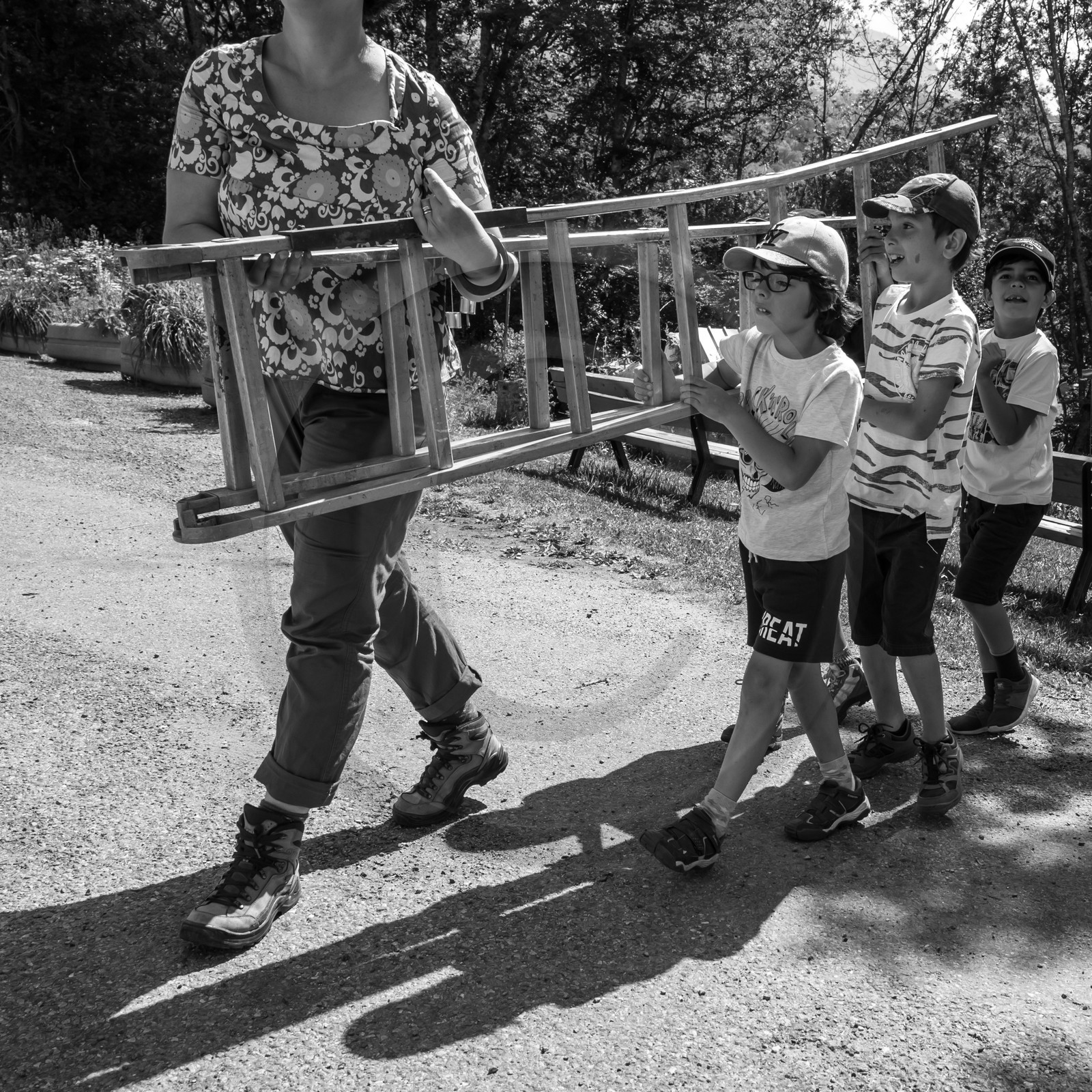 Avec l'école de Saint-Bonnet
