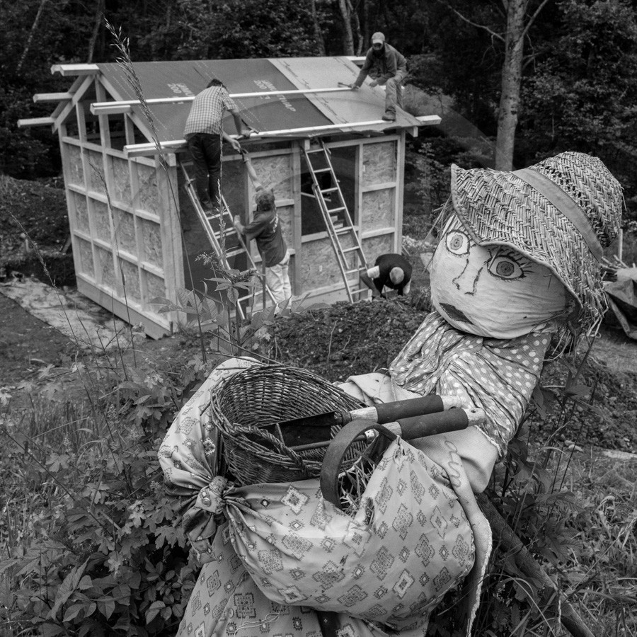 Installation de la cabane