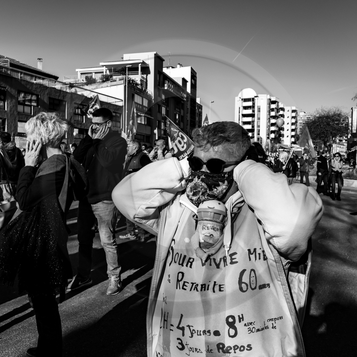 11 février 2023 : Manifestation contre la réforme des retraites à Gap (Hautes-Alpes)