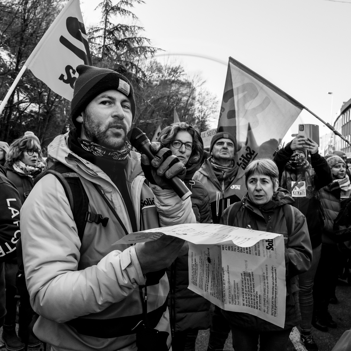 19 janvier 2023 : Manifestation pour le défense des retraites à Gap