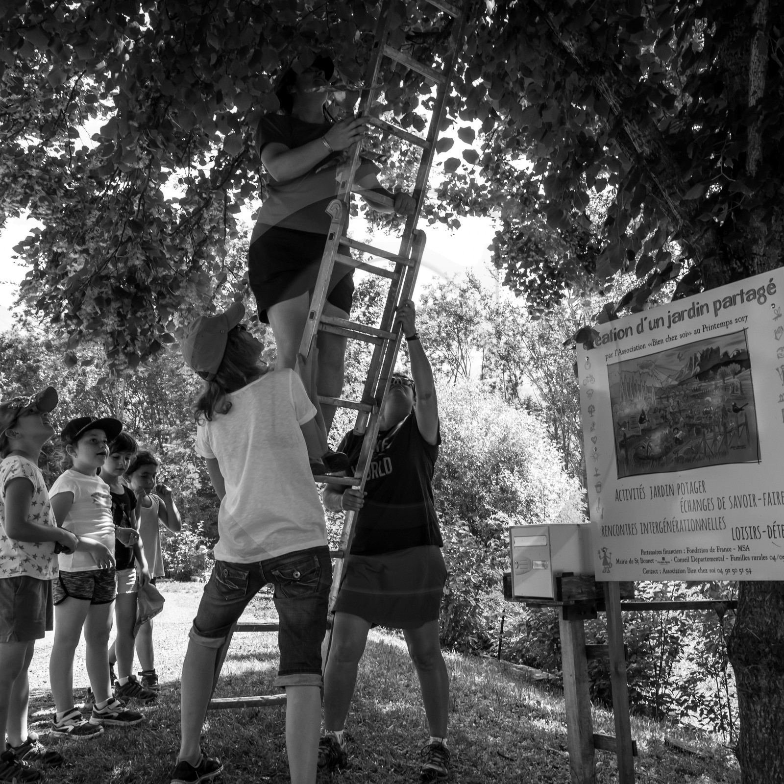 Avec l'école de Saint-Bonnet