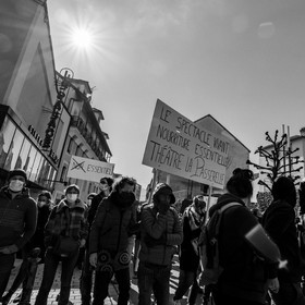 21 mars 2021 - Gap - Mobilisation pour la réouverture des lieux culturels