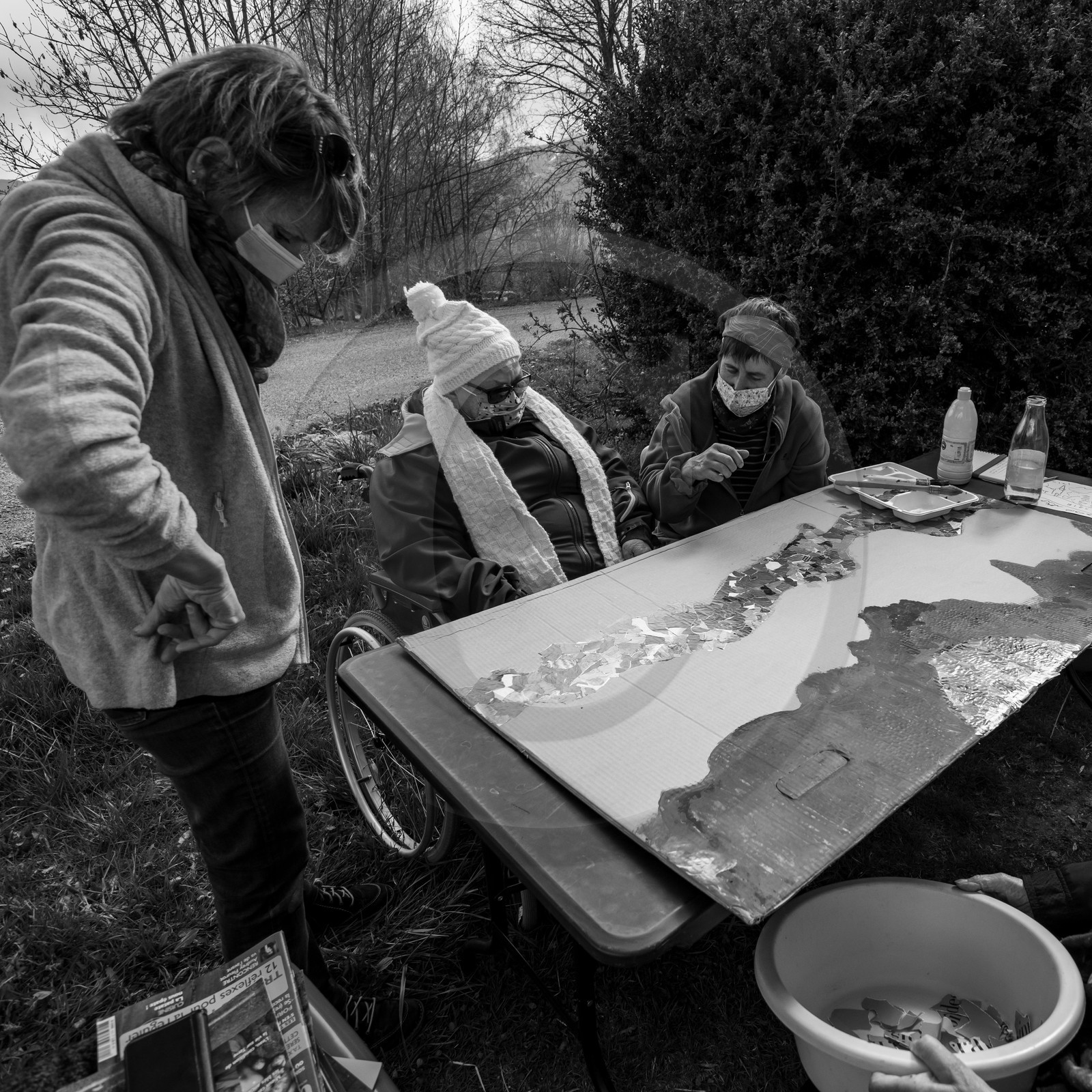 14 avril 2021 : collages, taille, jardinage