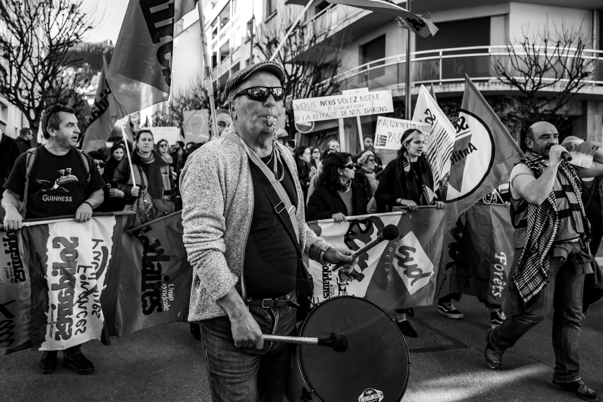 11 février 2023 : Manifestation contre la réforme des retraites à Gap (Hautes-Alpes)