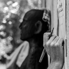 03 juillet 2024 : Création participative de L'homme de l'Ouort avec Barbara Fougnon, artiste plasticienne