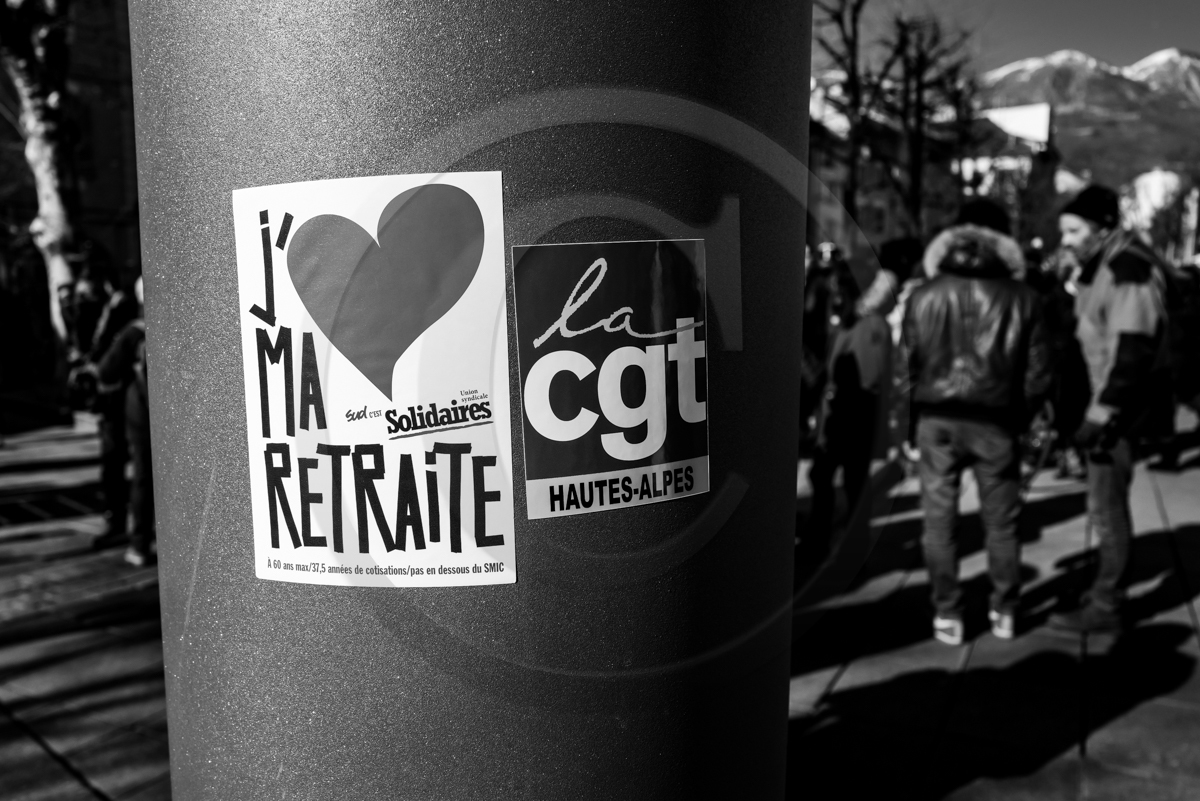 31 janvier 2023 : Manifestation contre la réforme des retraites. Plus de 4000 personnes dans les rues de Gap (Hautes-Alpes).