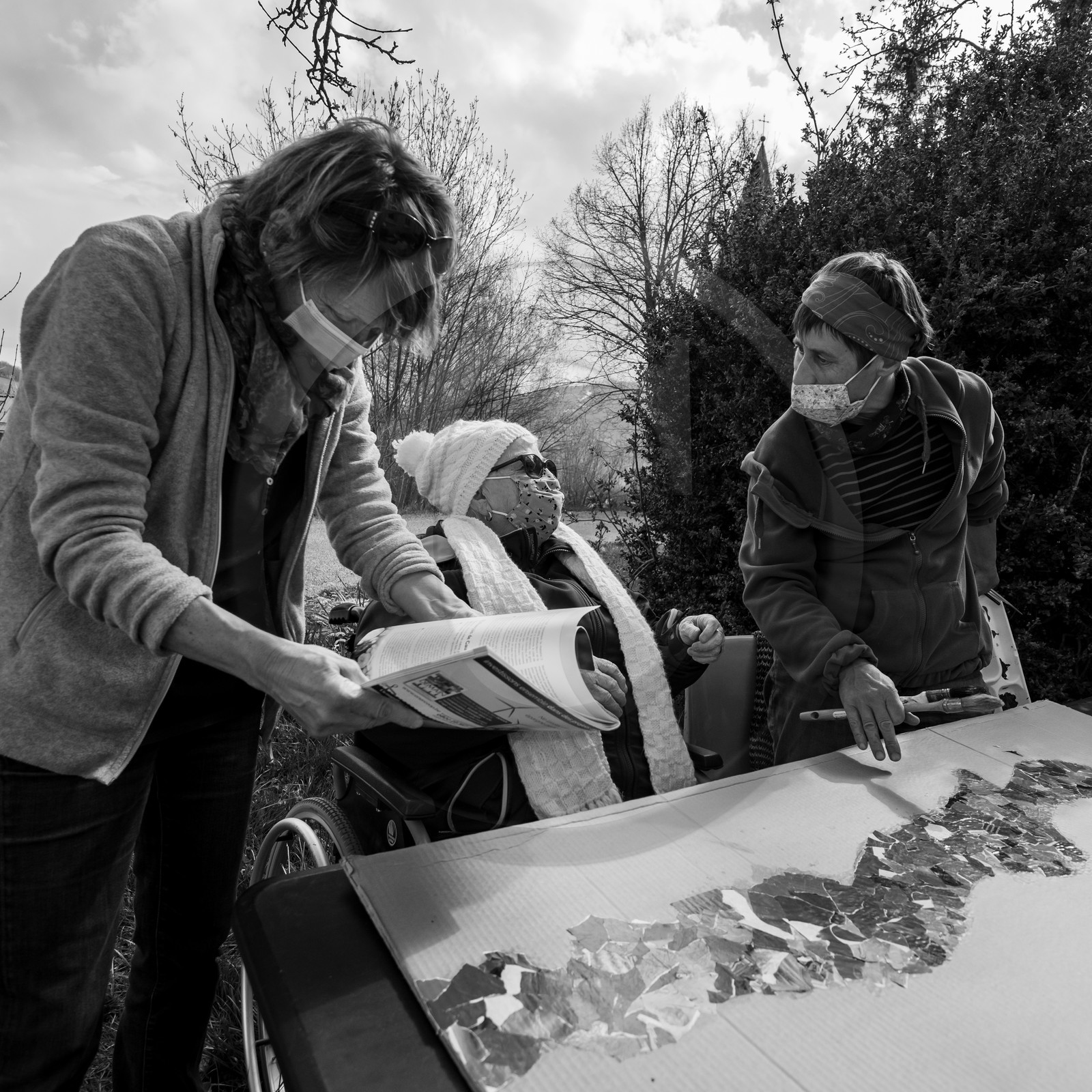 14 avril 2021 : collages, taille, jardinage