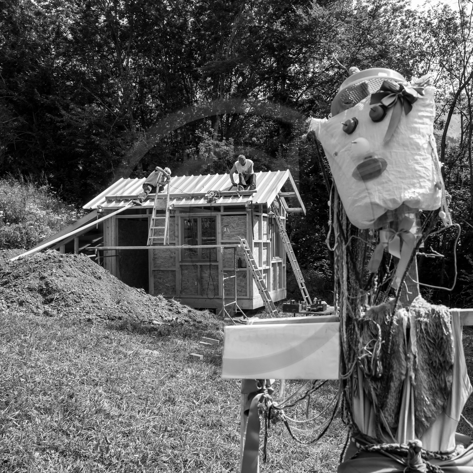 Construction d'une cabane