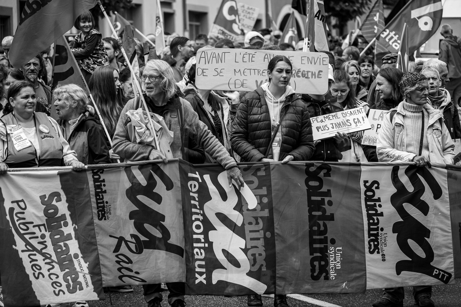 15 juin 2024 - Gap (Hautes-Alpes)- Manifestation contre l'extrême droite
