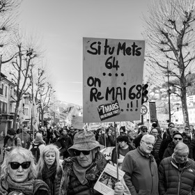 7 mars 2023 : Manifestation contre la réforme des retraites à Gap