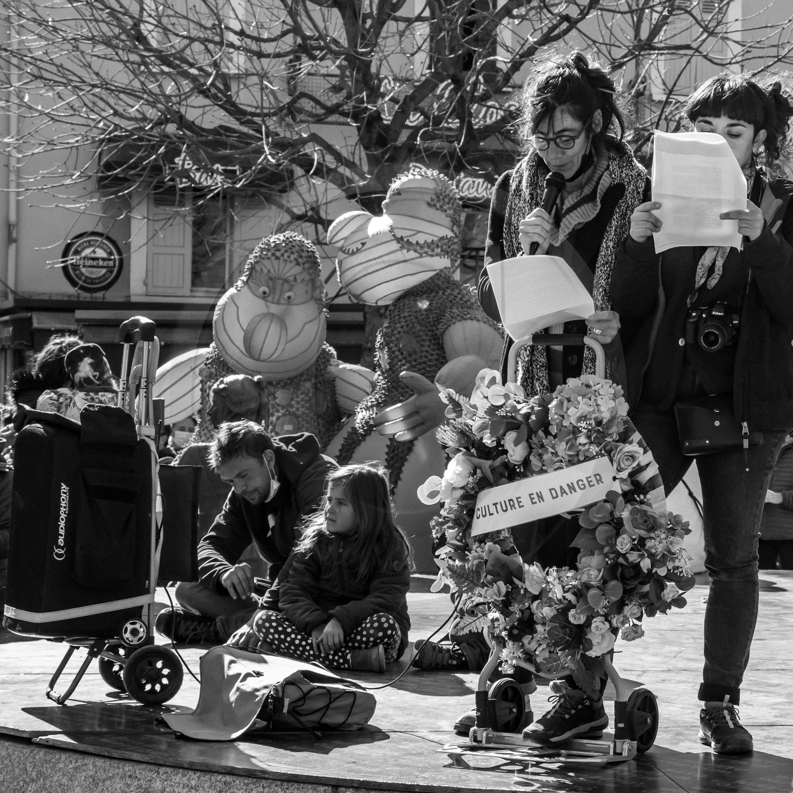 21 mars 2021 - Gap - Mobilisation pour la réouverture des lieux culturels