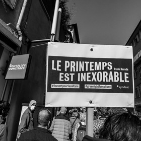 21 mars 2021 - Gap - Mobilisation pour la réouverture des lieux culturels