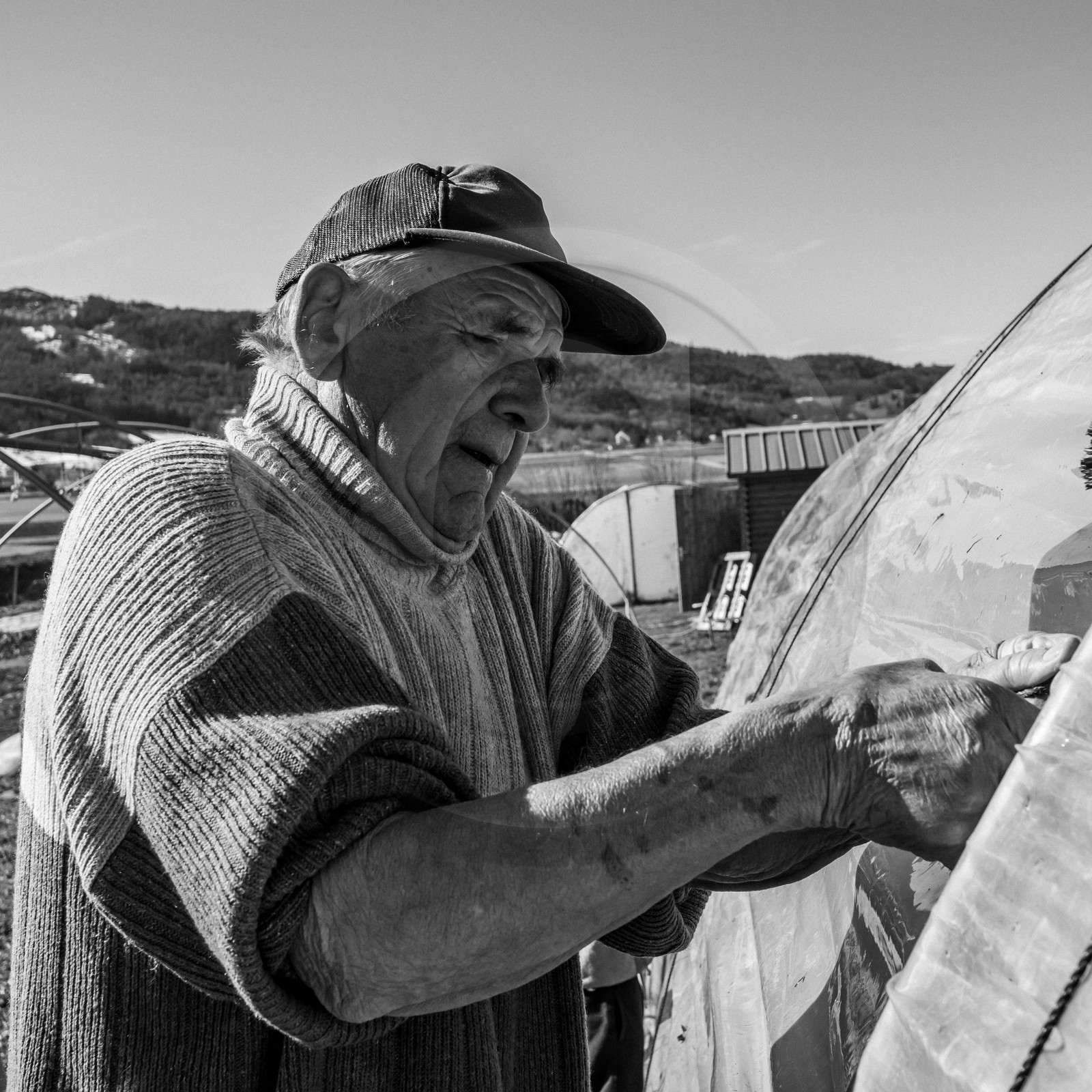 Montage de serres tunnel