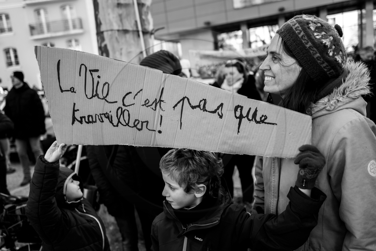 31 janvier 2023 : Manifestation contre la réforme des retraites. Plus de 4000 personnes dans les rues de Gap (Hautes-Alpes).