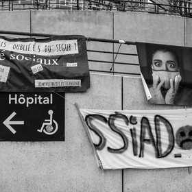 04 février 2021 à Gap (Hautes-Alpes) : Manifestation des soignants oubliés du Ségur de la santé.