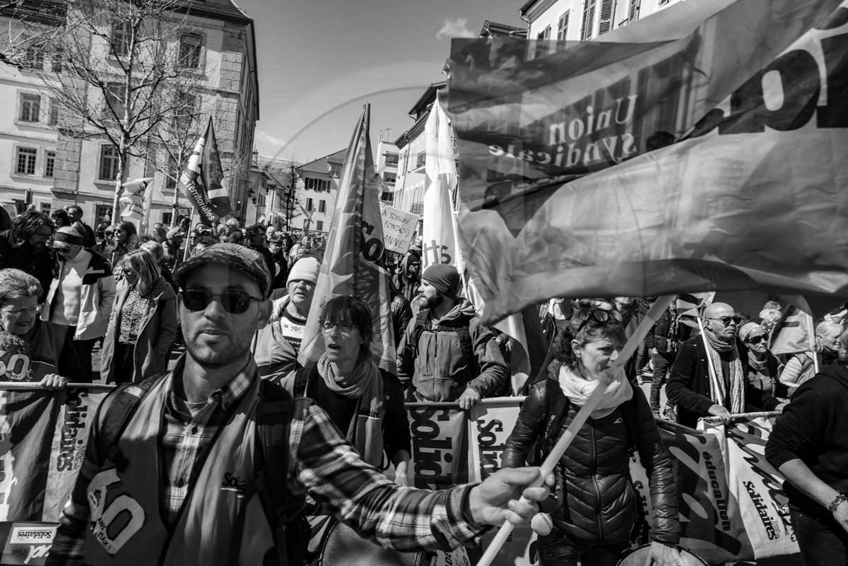 13 avril 2023 : Manifestation contre la réforme des retraites à Gap